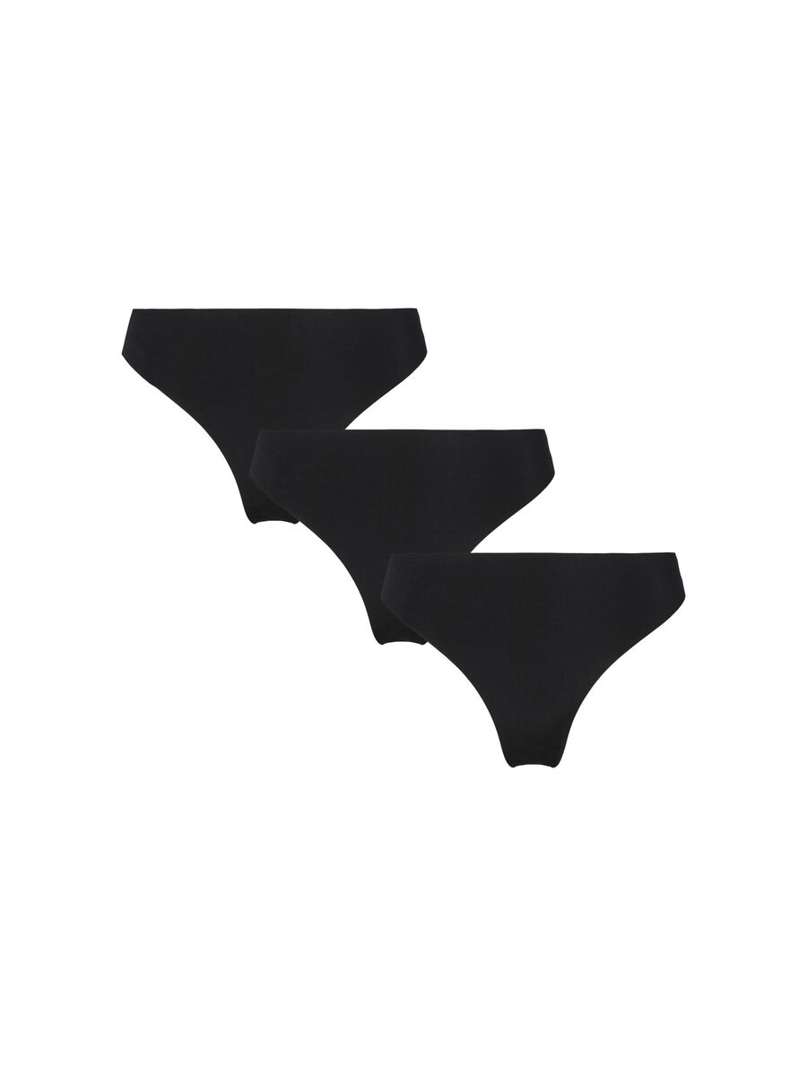 Carousel image - PCNAMEE 3ER-PACK STRINGS, Black | 1