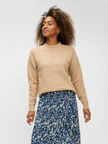 Pieces ULD STRIKKET PULLOVER, Natural, highres - 17105923_Natural_003.jpg