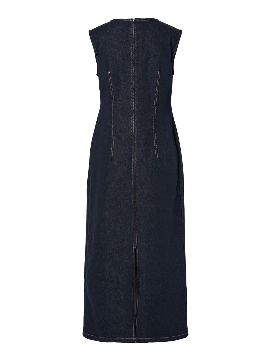 Pieces VESTIDO MIDI, Dark Blue Denim, highres - 17161242_DarkBlueDenim_002.jpg