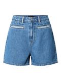 Pieces PCFIE HW PATCHWORK DENIMSHORTS, Dark Blue Denim, highres - 17159215_DarkBlueDenim_001.jpg