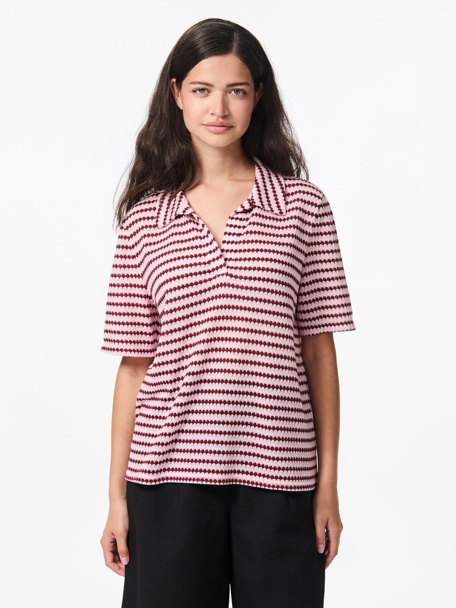 Pieces PCJEYA POLO-SHIRT, Pink Tulle, highres - 17163792_PinkTulle_1250879_003.jpg