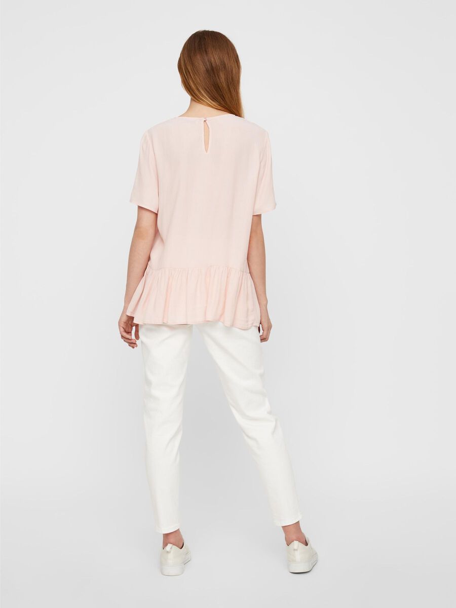 Pieces FLUTED HEM VISCOSE BLOUSE, Lotus, highres - 17102016_Lotus_004.jpg