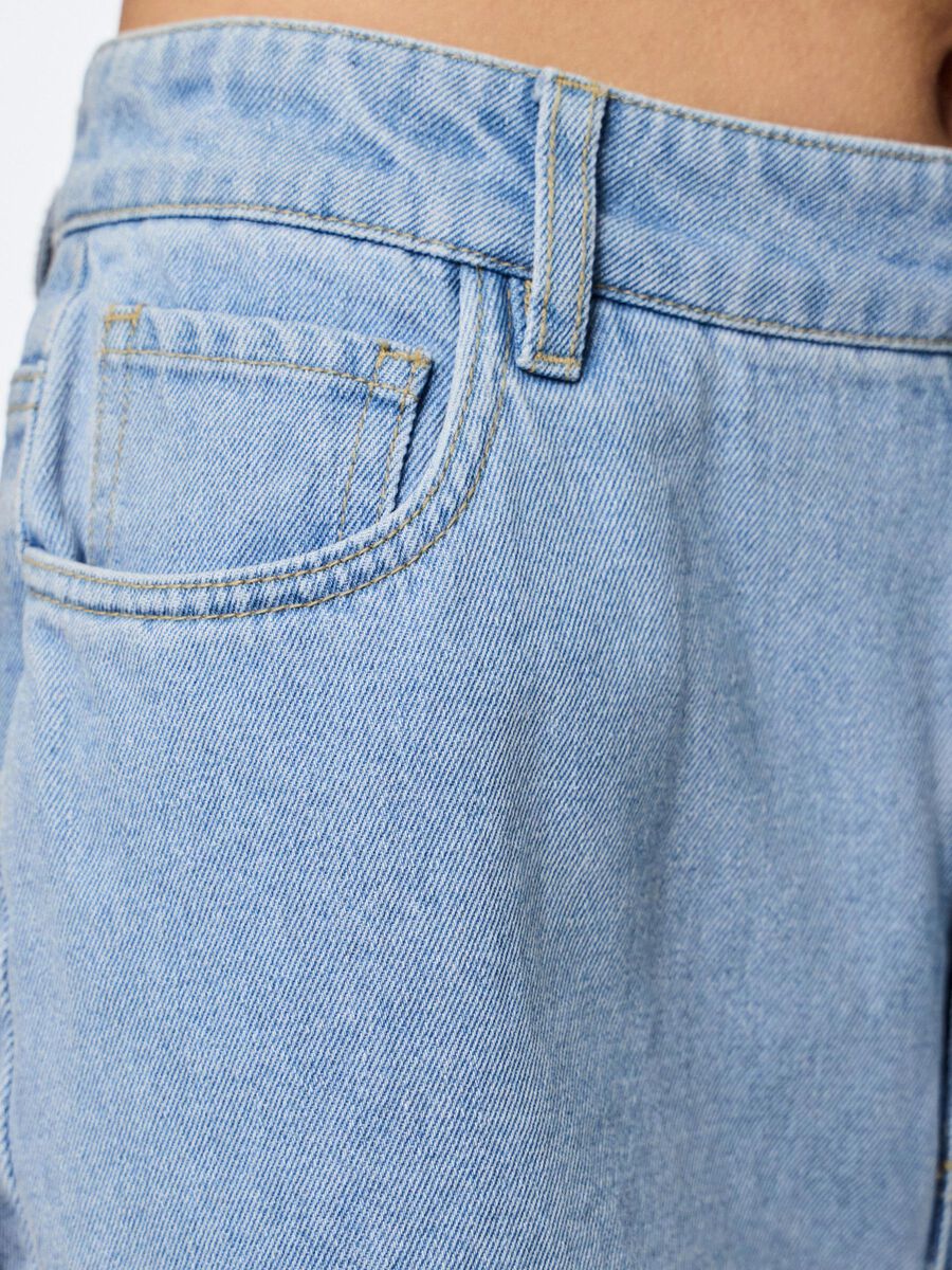 Pieces PCABBI MW DENIM SHORT, Light Blue Denim, highres - 17153448_LightBlueDenim_006.jpg