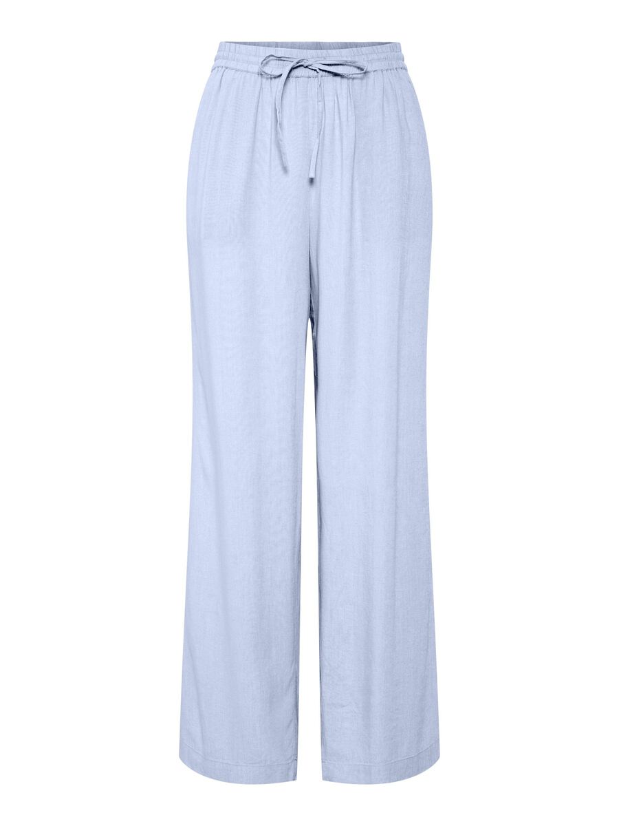 Pieces PCPIA WIDE-LEG TROUSERS, Cashmere Blue, highres - 17149314_CashmereBlue_001.jpg