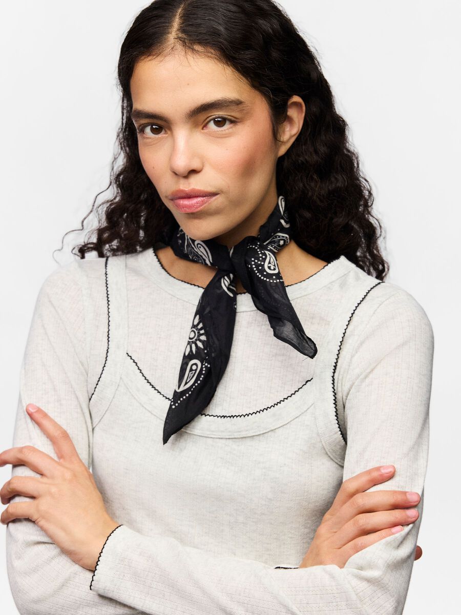Carousel image 4 PCKAMILLA SQUARE SCARF, Black