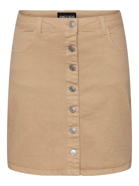 Pieces PCPEGGY DENIM SKIRT, Irish Cream, highres - 17126258_IrishCream_001.jpg