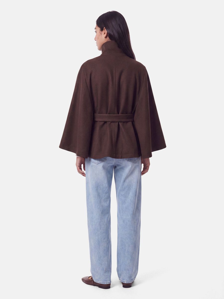 Carousel image 2 PCAIKEN CAPE JAKKE, Hot Fudge