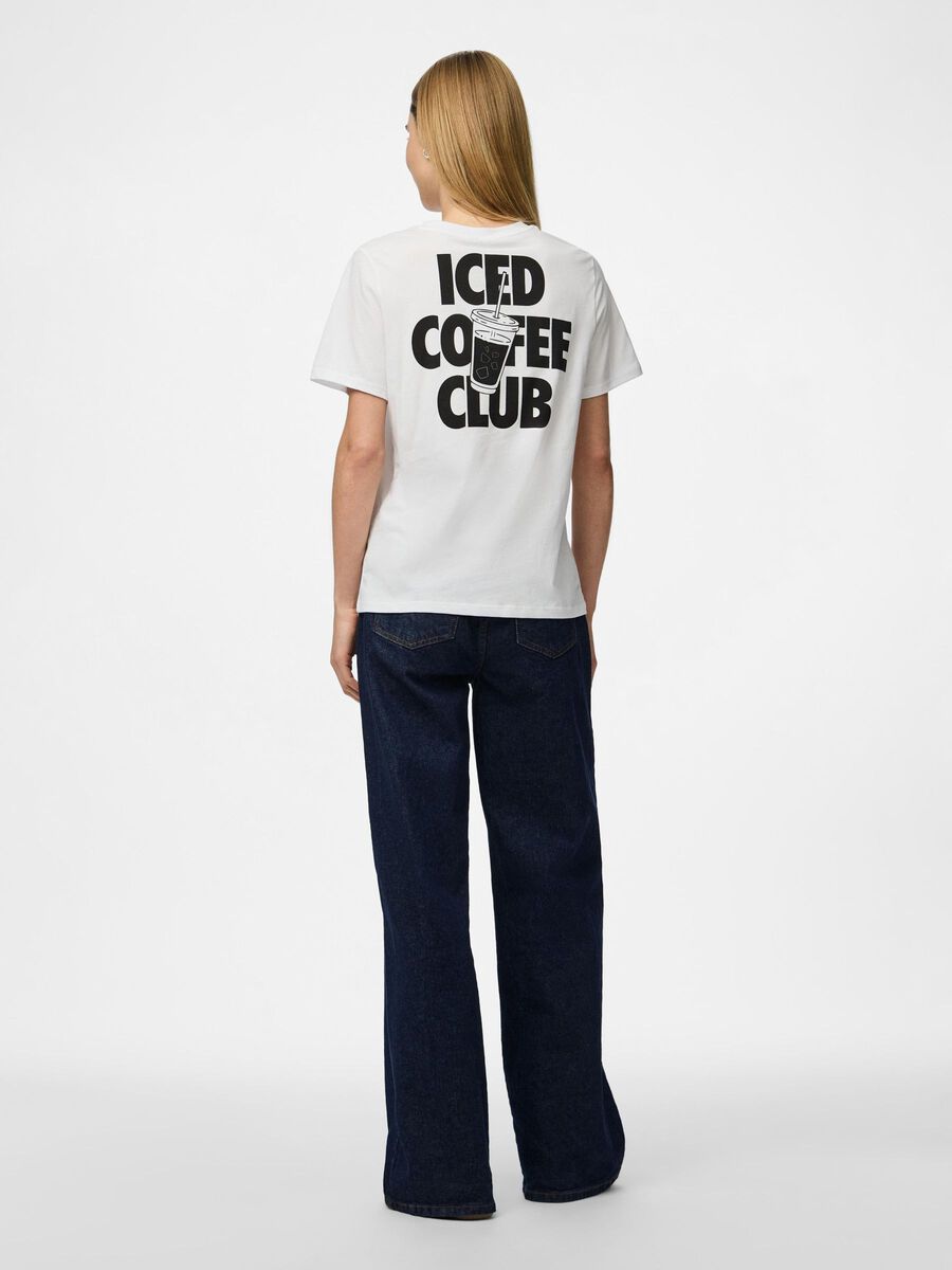 Pieces PCFAST T-SHIRT, Bright White, highres - 17164110_BrightWhite_1263086_004.jpg
