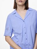 Pieces PCALMINA EMBROIDERY  SHORT SLEEVED SHIRT, Hydrangea, highres - 17149521_Hydrangea_006.jpg