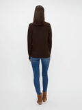 Pieces HIGH NECK KNITTED JUMPER, Mole, highres - 17106946_Mole_004.jpg