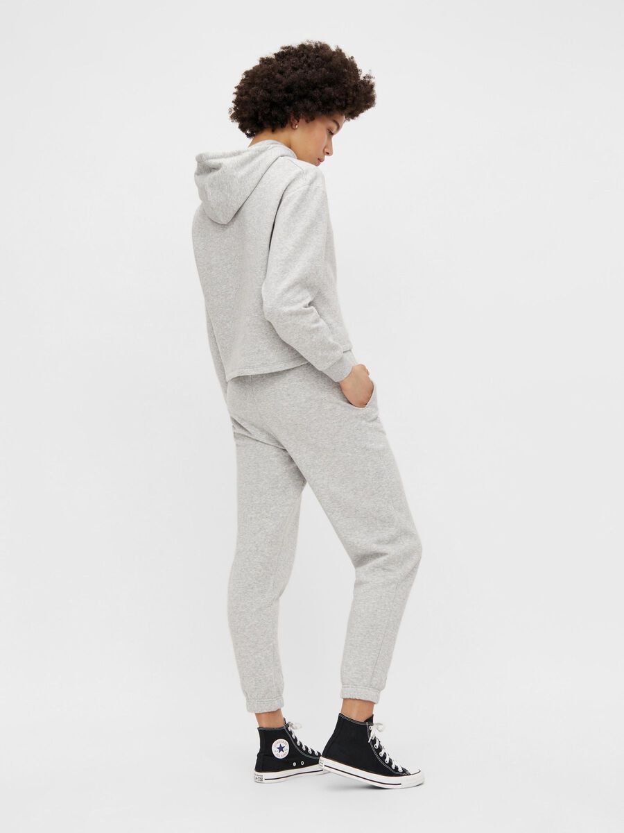 Pieces PCCHILLI PETITE SWEATPANTS, Light Grey Melange, highres - 17113691_LightGreyMelange_004.jpg