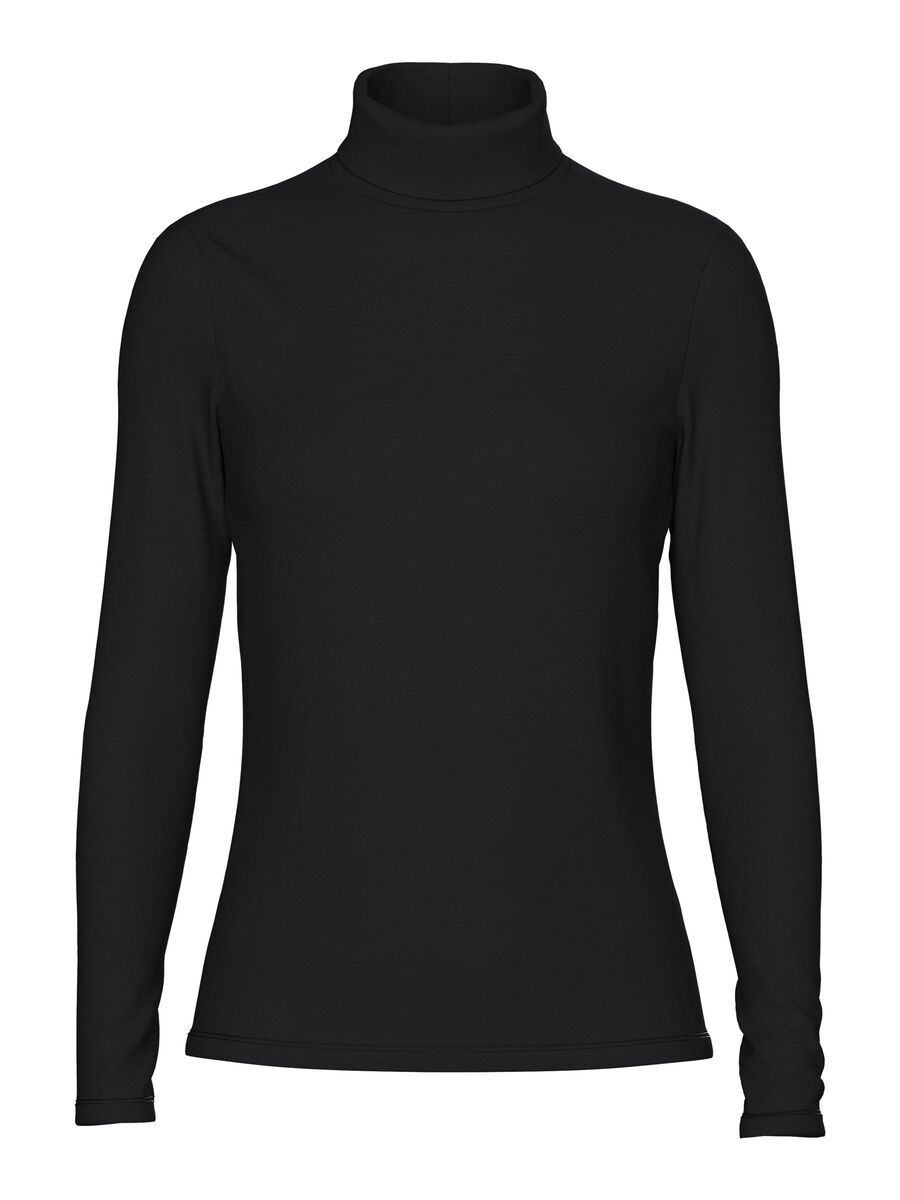 Product carousel image - PCSIRENE KNITTED TOP, Black | 2