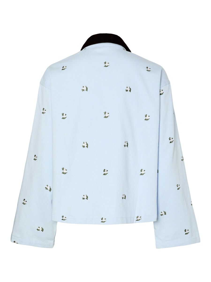 Pieces PCFEMBA DENIM JACKET, Blue Bell, highres - 17161472_BlueBell_1223978_002.jpg