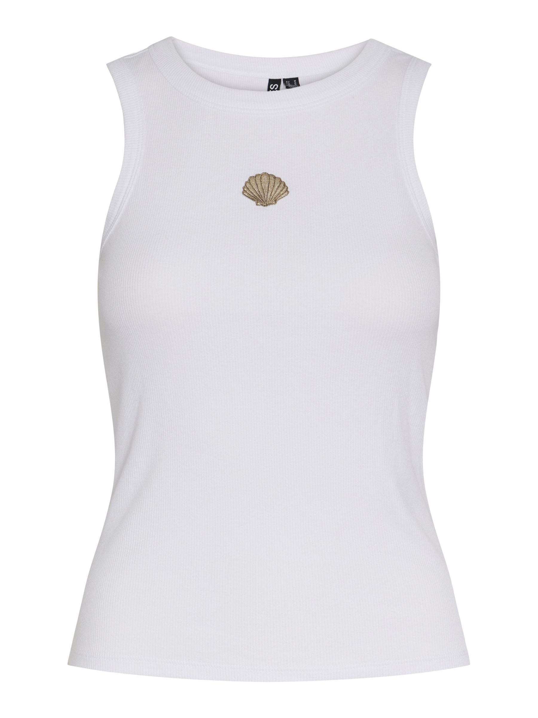 PCMIMI TANK TOP | White | PIECES® Denmark