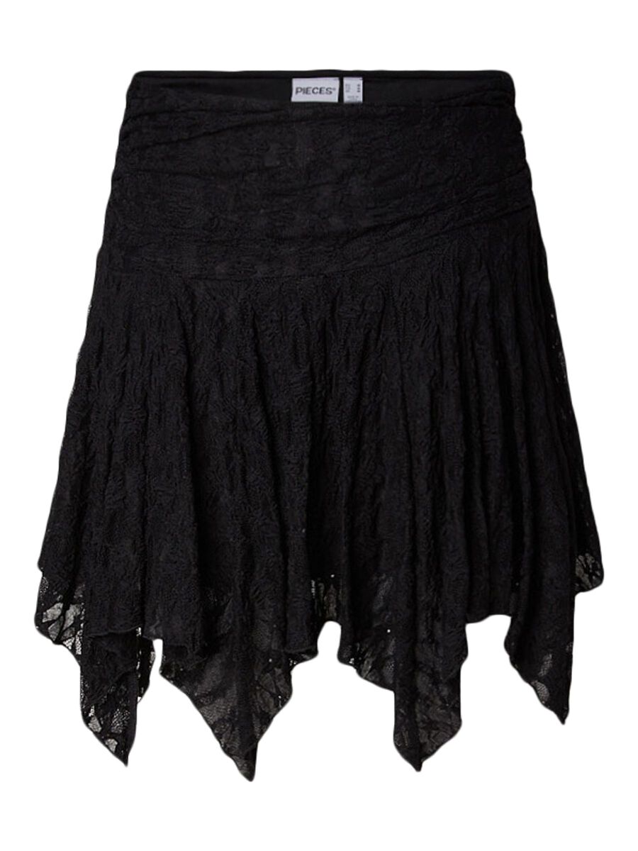 Product carousel image 1 PCANNIE MW LACE  MINI SKIRT, Black