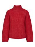 Pieces PCNELL KNITTED PULLOVER, Poppy Red, highres - 17128212_PoppyRed_001.jpg