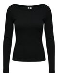 Product image thumbnail 1 PCSOF - COL BATEAU TOP &Agrave; MANCHES LONGUES, Black