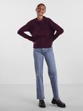 Pieces RIBBET PULLOVER, Grape Wine, highres - 17098262_GrapeWine_005.jpg