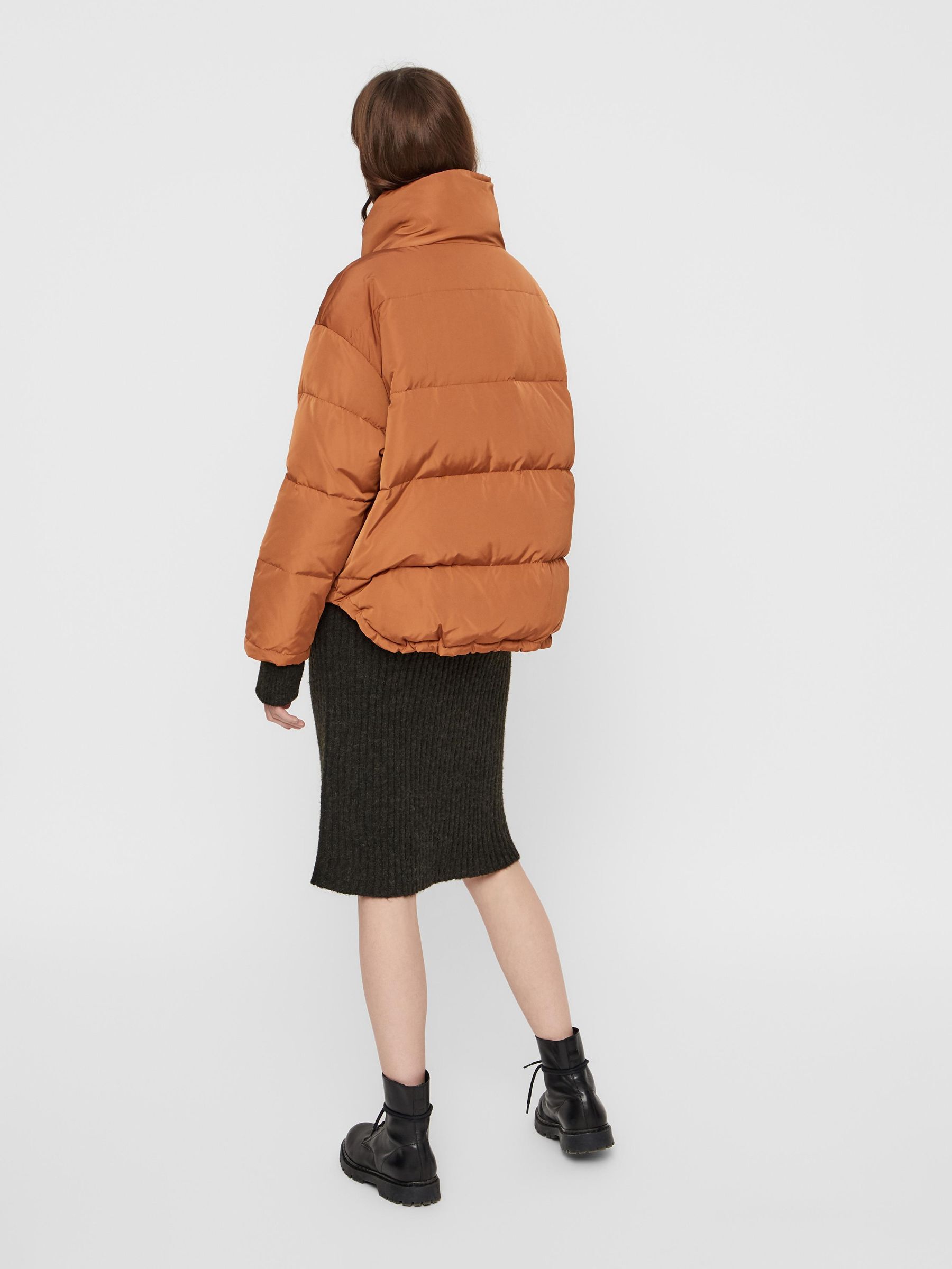Mocha puffer jacket discount