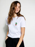 Pieces KAKTUS PRINTET T-SHIRT, Bright White, highres - 17089618_BrightWhite_625999_003.jpg