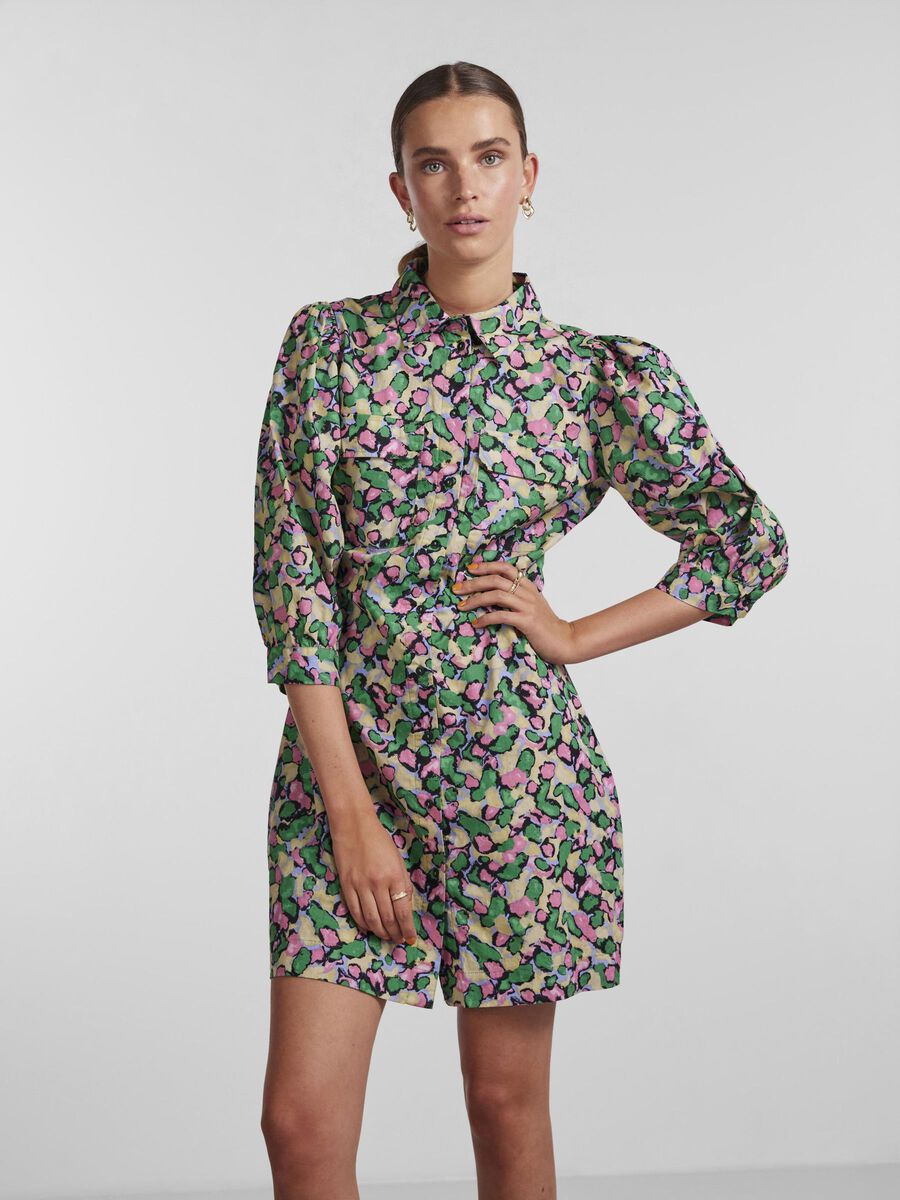 Pieces PCKRISSIE SHIRT DRESS, Parakeet, highres - 17137903_Parakeet_1028433_003.jpg