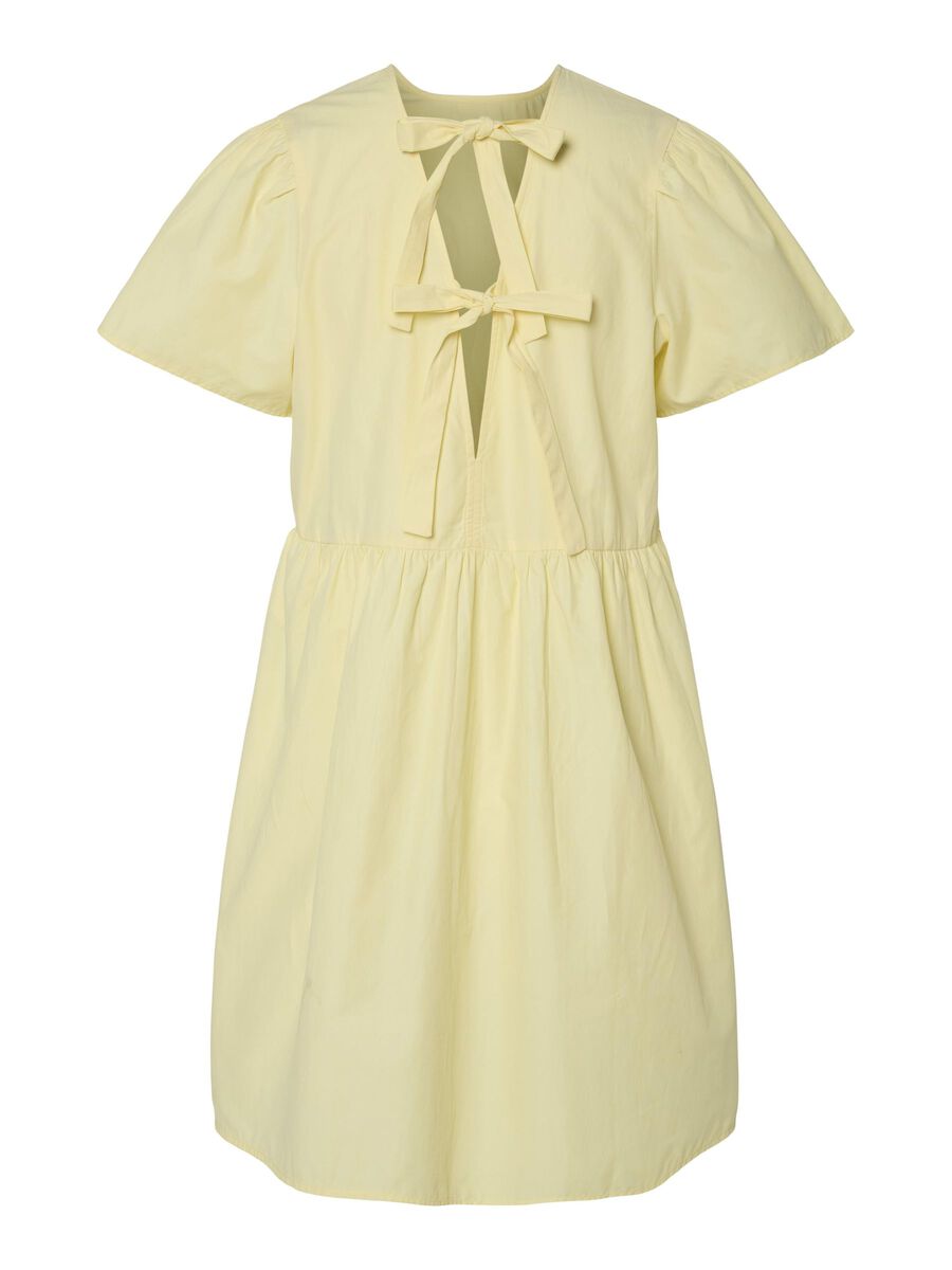 Pieces PCULA REVERSIBLE  SHORT SLEEVED DRESS, Mellow Yellow, highres - 17156588_MellowYellow_001.jpg