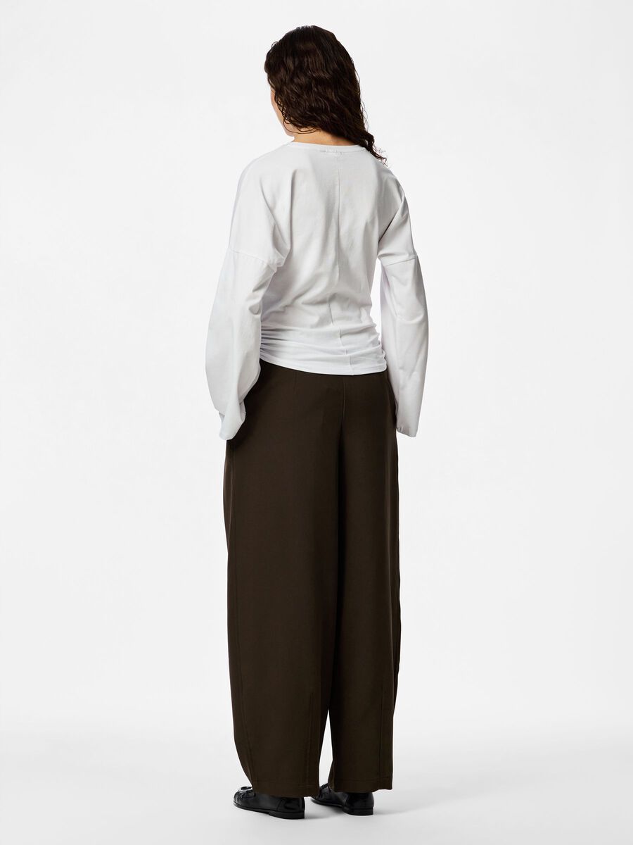 Product carousel image - PCALLI TOP &Agrave; MANCHES LONGUES, Bright White | 2