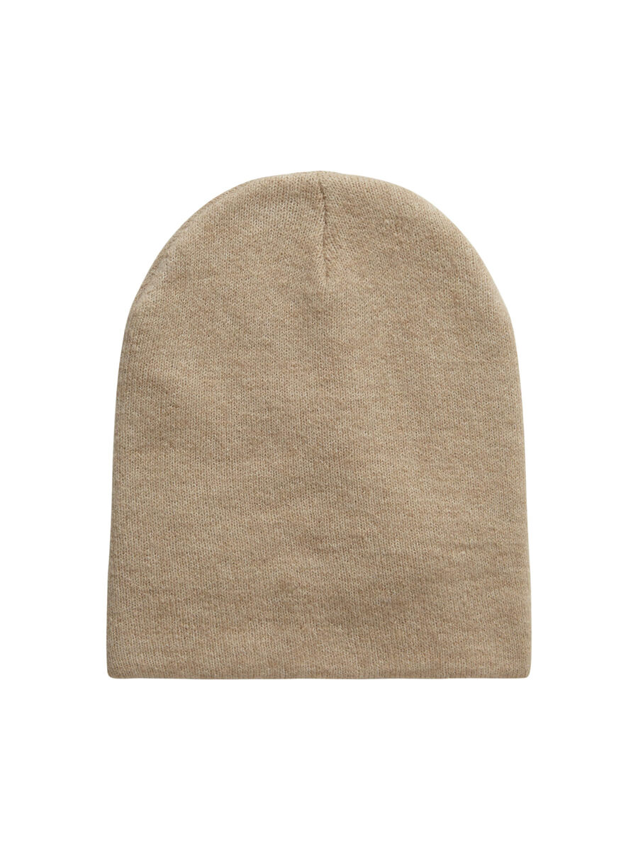 Pieces OVERSIZED WOOL-BLEND HAT, White Pepper, highres - 17093611_WhitePepper_001.jpg