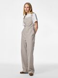 Product image thumbnail - PCALLO STRIPED DUNGAREES, Greige | 1