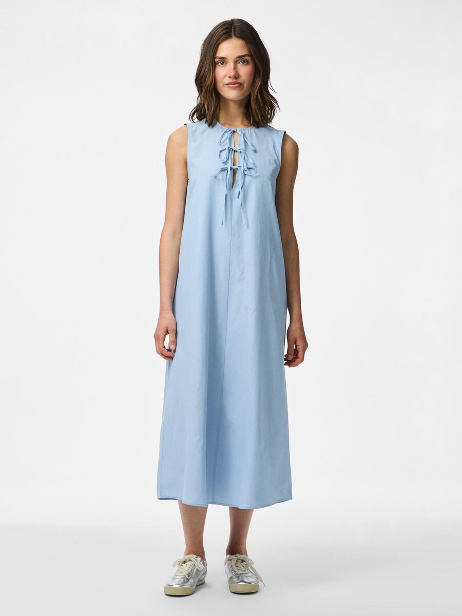 Pieces PCJENNA REVERSESIBLE TIE MIDI DRESS, Cashmere Blue, highres - 17163561_CashmereBlue_003.jpg