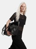 Product image thumbnail - PCHAZEL - DENTELLE T-SHIRT, Black | 1