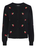 Pieces PCFRUIT KNITTED CARDIGAN, Black, highres - 17126458_Black_948185_001.jpg