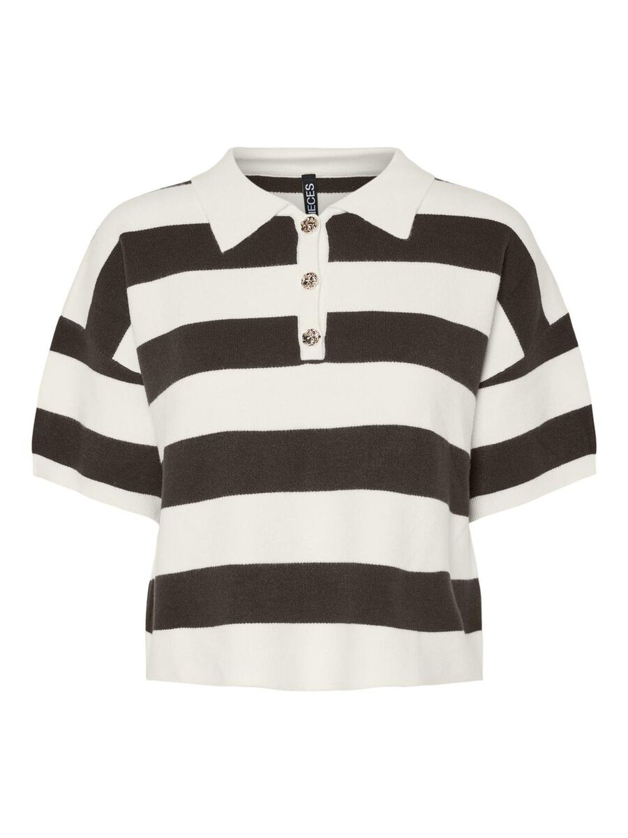 Pieces PCJASSY KNITTED POLO SHIRT, Delicioso, highres - 17161986_Delicioso_1229345_001.jpg