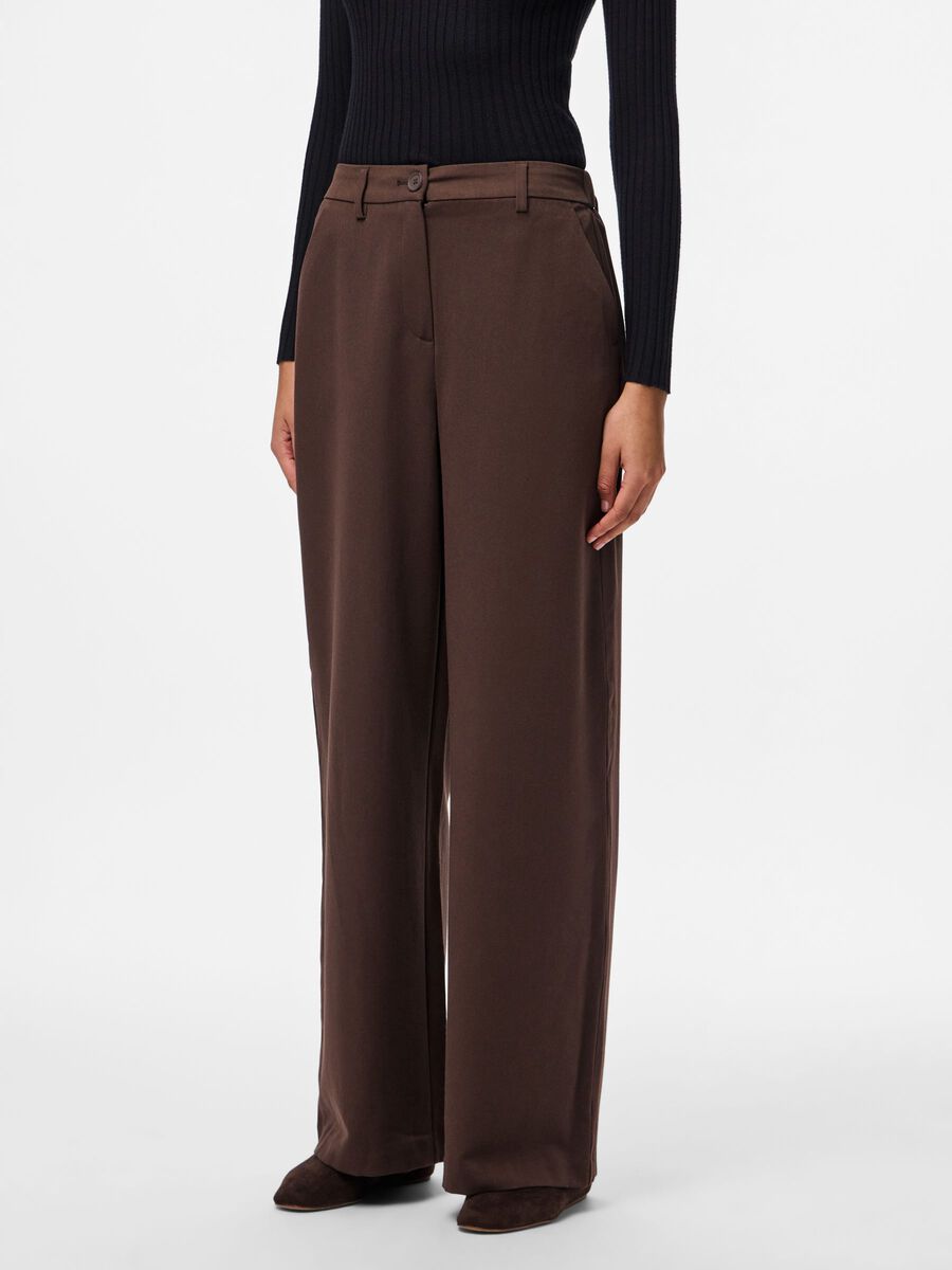 Product carousel image - PCKAMIL PANTALON À JAMBE AMPLE, Hot Fudge | 1