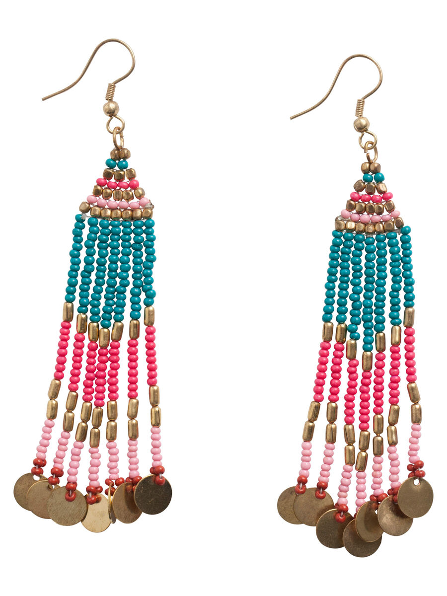 Pieces COLOURFUL PEARL EARRINGS, Gold Colour, highres - 17087273_GoldColour_001.jpg