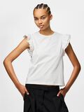 Product image thumbnail - PCPANDRIA EMBROIDRY  TOP, Bright White | 6