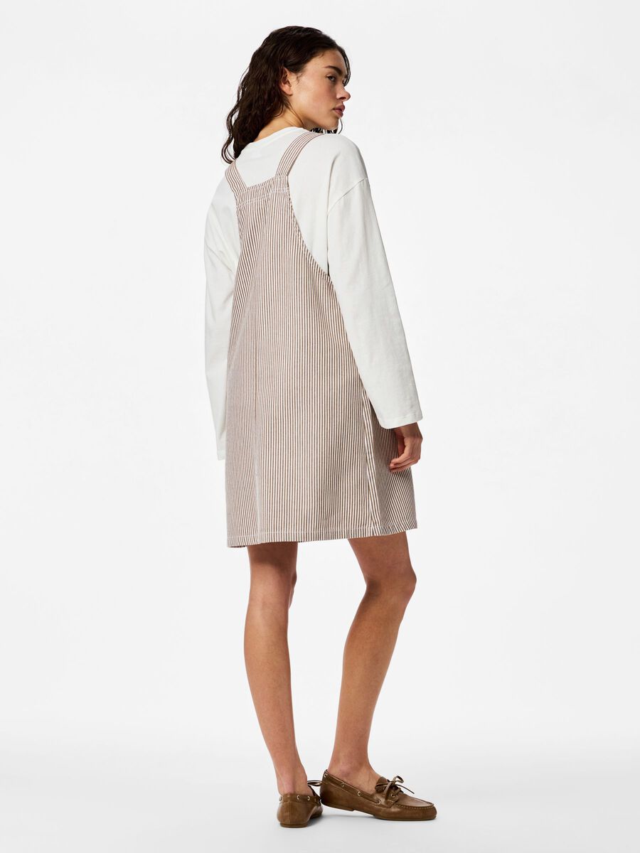 Carousel image - PCALLO PINAFORE-KLEID, Greige | 2