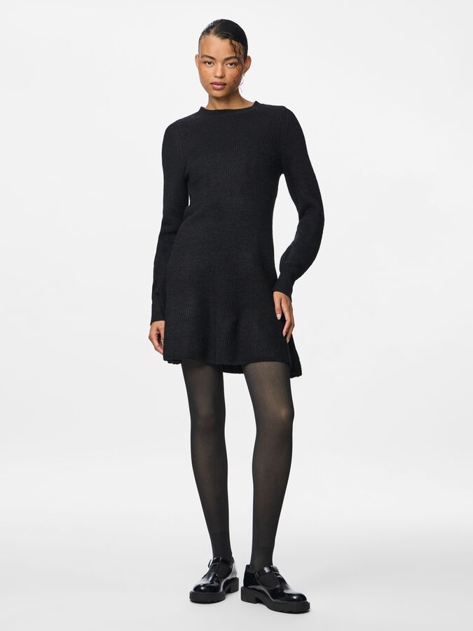black plunge neck mini dress Addison Black Plunging Cowl Neck Mini Dress main image 0