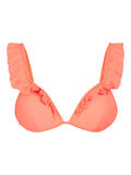 Pieces VOLANT BIKINI TOP, Fiery Coral, highres - 17101735_FieryCoral_001.jpg