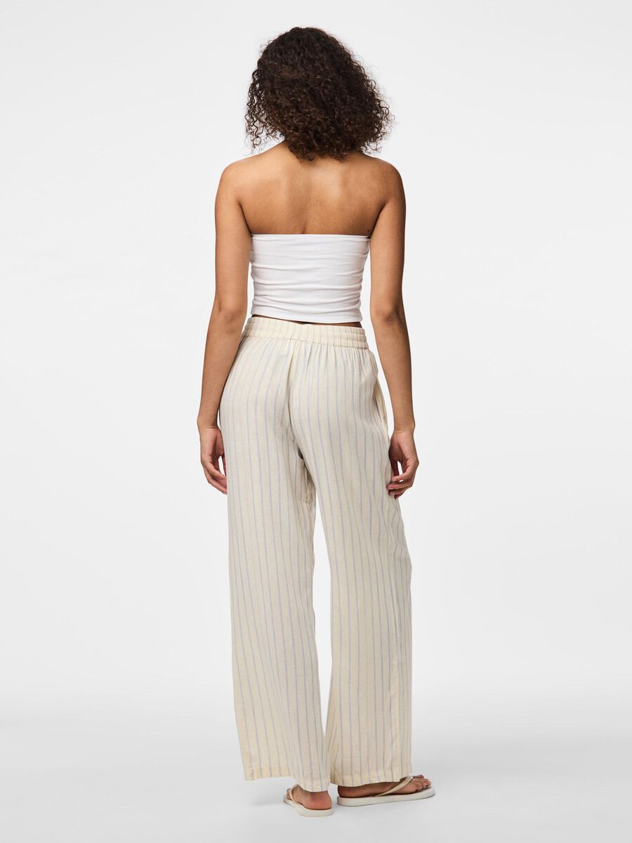 Pieces PCPIA WIDE-LEG TROUSERS, Birch, highres - 17149314_Birch_1146868_004.jpg