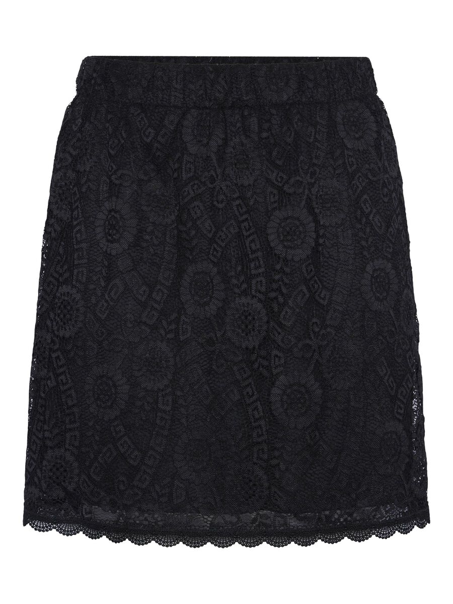 Pieces PCOLLINE MINI SKIRT, Black, highres - 17139365_Black_001.jpg