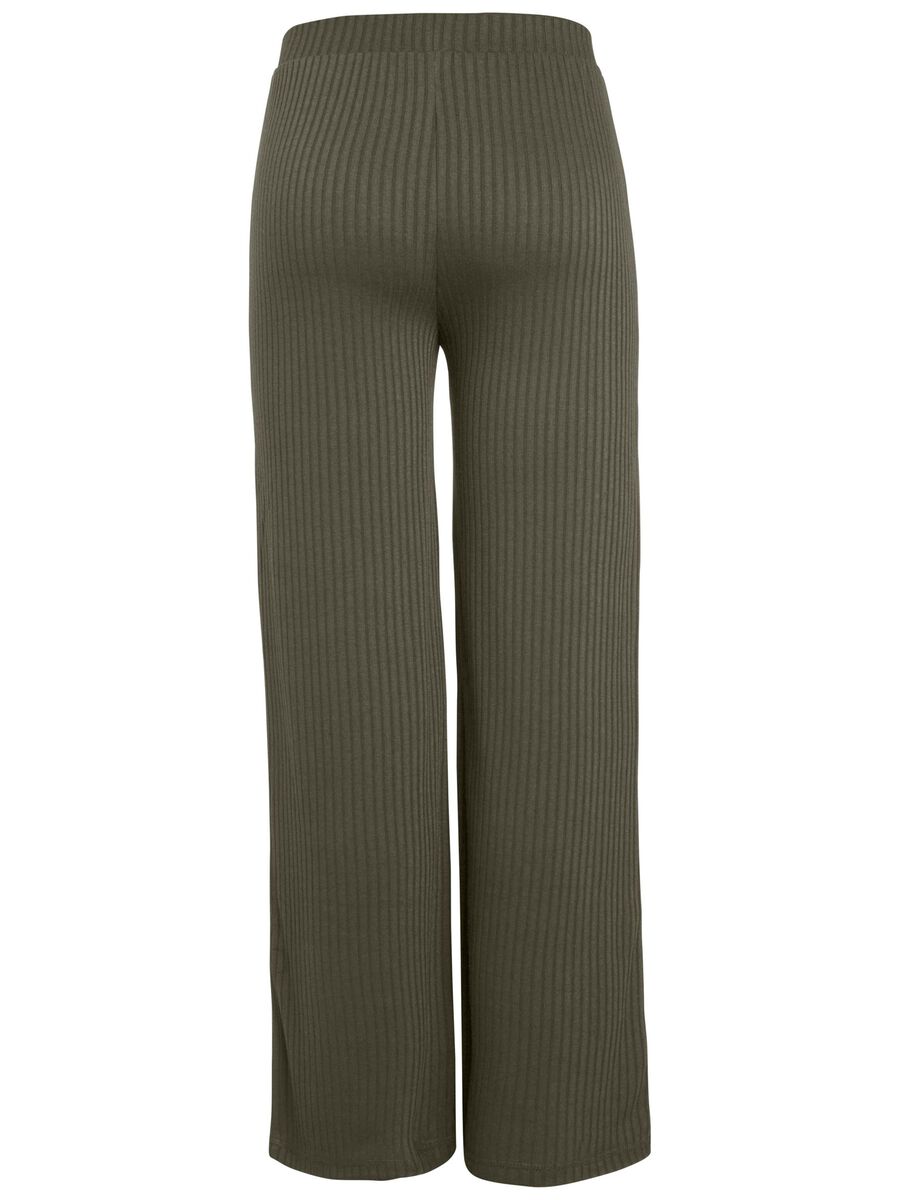 Pieces PCMOLLY WIDE TROUSERS, Olive Night, highres - 17080434_OliveNight_002.jpg