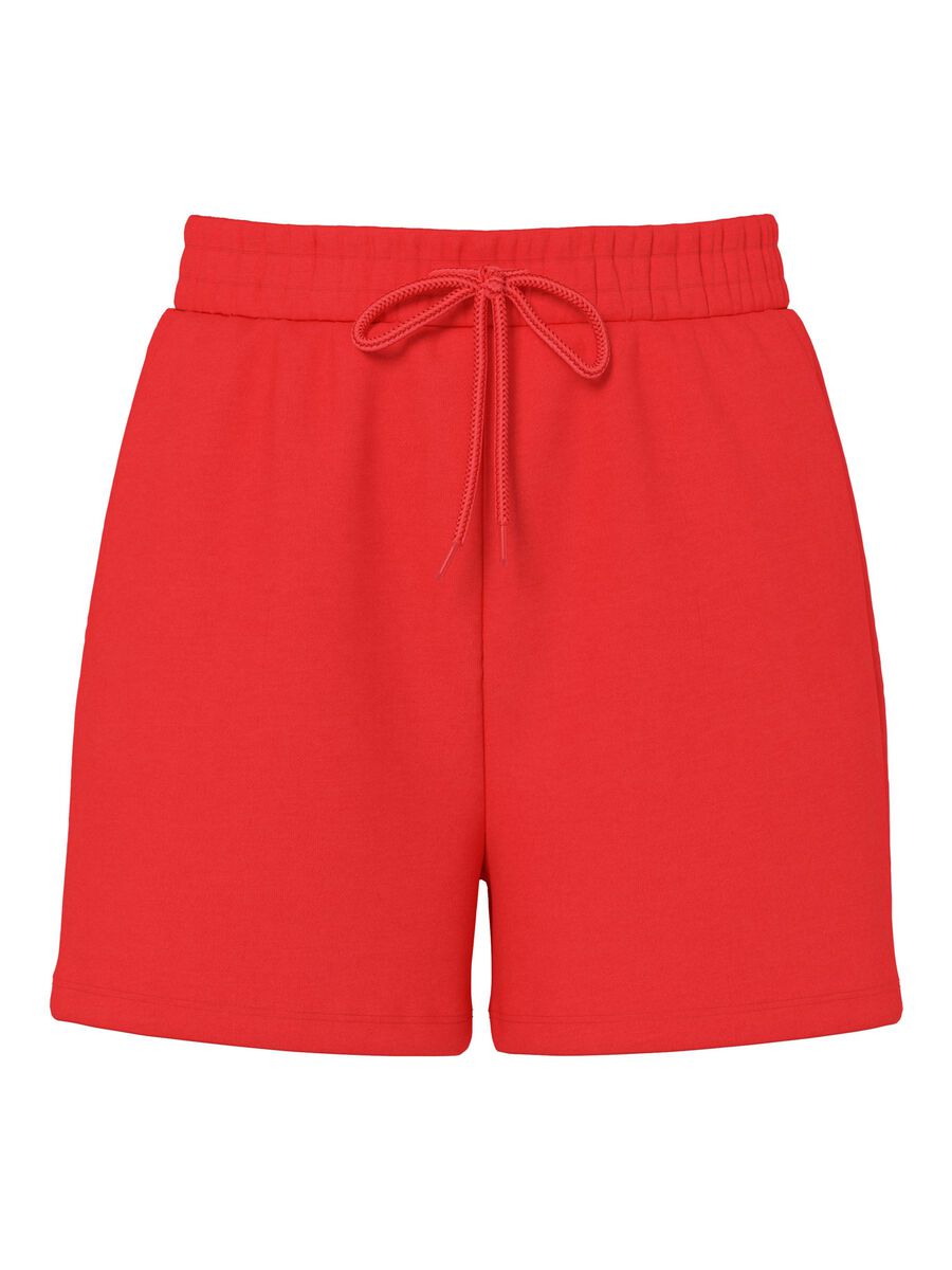 Pieces PCCHILLI SWEAT SHORTS, Poppy Red, highres - 17118868_PoppyRed_001.jpg