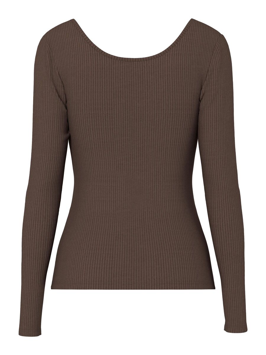 Pieces PCKITTE  LONGSLEEVE, Hot Fudge, highres - 17101437_HotFudge_002.jpg
