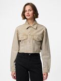 Pieces PCFAY DENIM JACKET, Sandshell, highres - 17158358_Sandshell_003.jpg