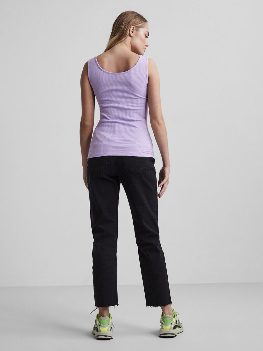Pieces RIBBAD BOMULLSSYDD TOPP, Lavendula, highres - 17101438_Lavendula_004.jpg