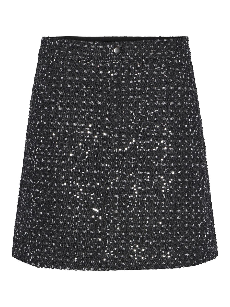 Pieces PCROBERTA MINI-JUPE, Grey Denim, highres - 17152949_GreyDenim_001.jpg