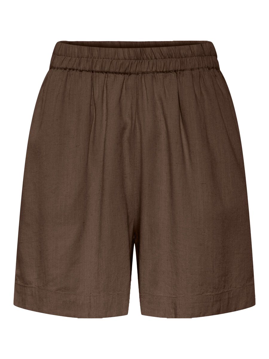 Product carousel image - PCPIA LINEN BLEND SHORTS, Coffee Quartz | 2