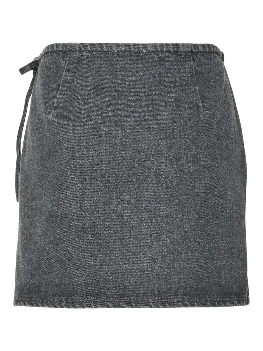 Pieces PCFLORA DENIM WRAP SKIRT, Grey Denim, highres - 17159643_GreyDenim_002.jpg