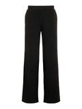 Pieces WIDE-LEG KNITTED TROUSERS, Black, highres - 17100633_Black_001.jpg